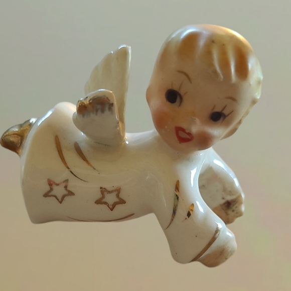 BEAUTIFUL VINTAGE PORCELAIN ANGLE NAPKIN HOLDER & CANDLE HUGGERS ~ COLLECTABLES - Picture 7 of 11